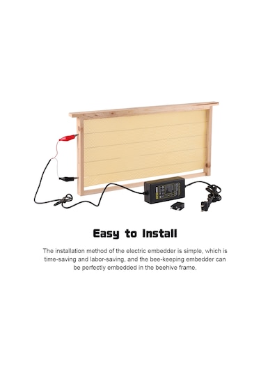 Xindoker Arı Kovanı Elektrikli Wax Temezleyici - Otomatik Yuva Tabanı Kurulum Aleti, Dayanıklı Plastik Malzeme, Isıya Dayanıklı, Arıcılık Gereci