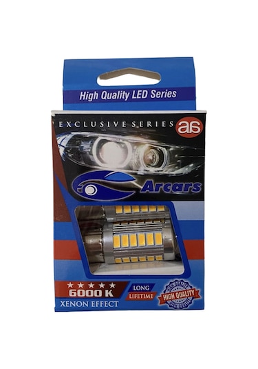 12V 93 LED TEK DUY TURUNCU MERCEKLİ 33 LEDLİ AMPUL