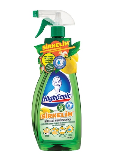 Highgenic Sirkelim Çok Amaçlı Temizleyici Sprey Limon 750 ML