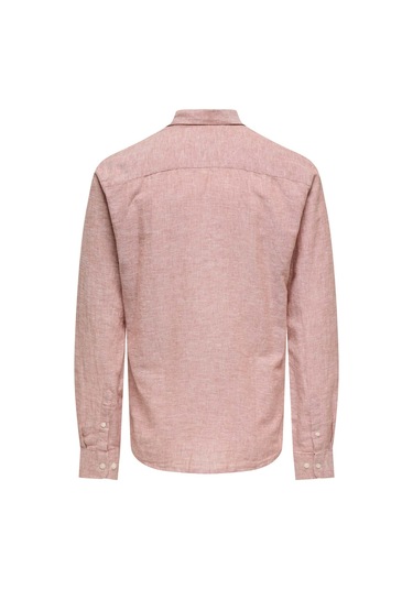 Only&sons Onscaıden Lıfe Ls Solıd L Kiremit Erkek Gömlek Kırmızı