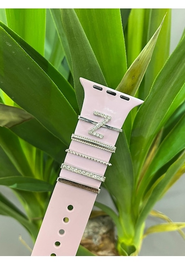 Apple Uyumlu Watch    Kordon Aksesuarı Charm Set Z Harfi