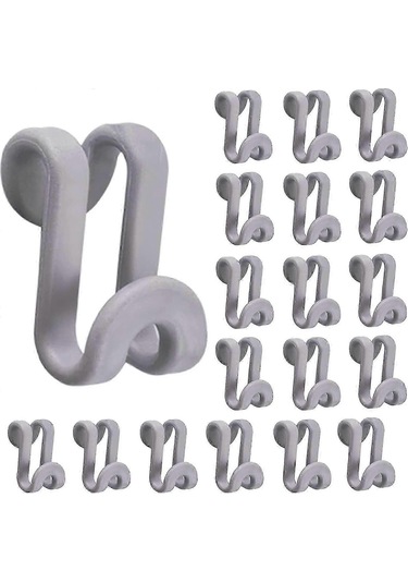 20 Adet Mini Elbise Askısı Bağlantı Kancası Diğer