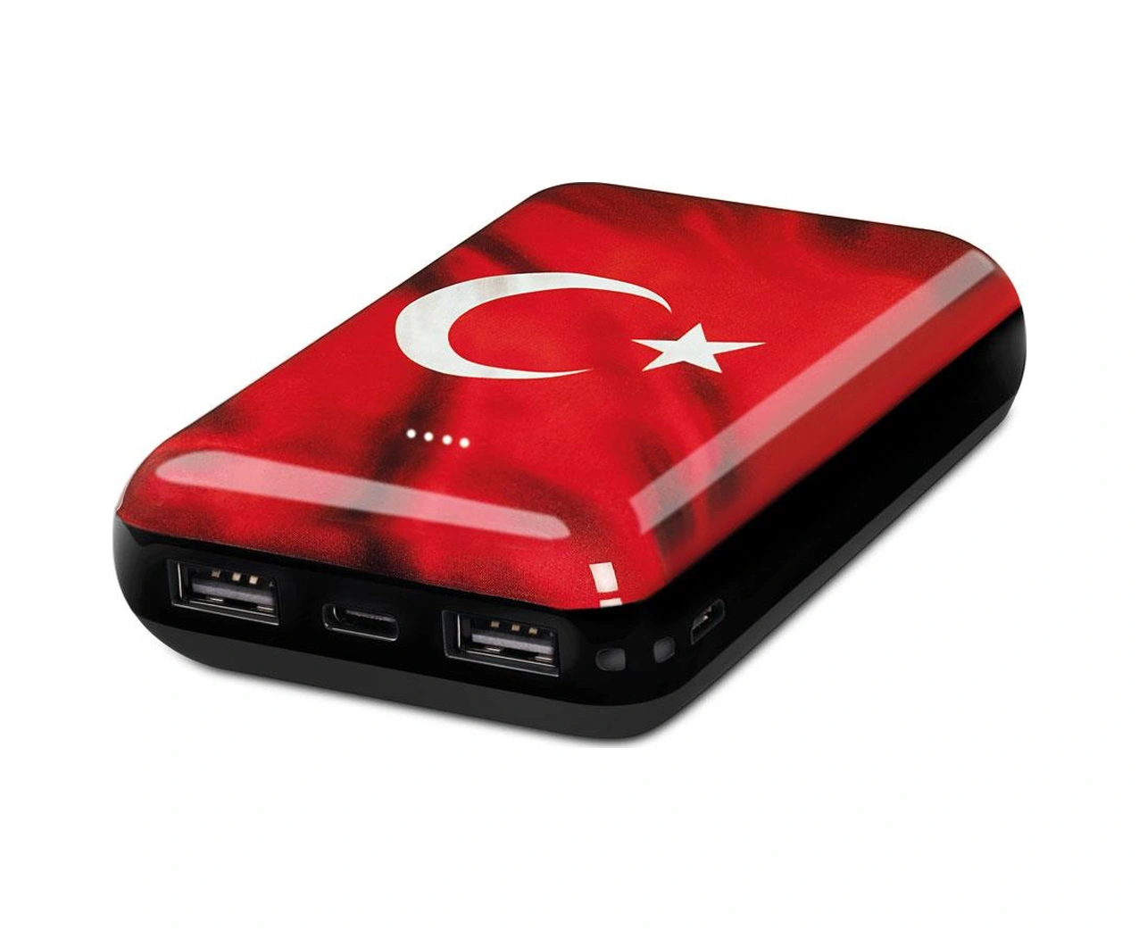 Ttec Artpower Türk Bayrağı 10.000 Mah Taşınabilir Şarj Aleti / Powerbank siyah