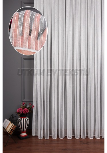 Şerit Keten Armür Düz Tül Perde Akdz 1028