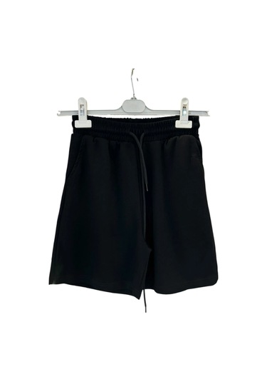 9007 Polo Yaka Tişört Şort Takım Siyah