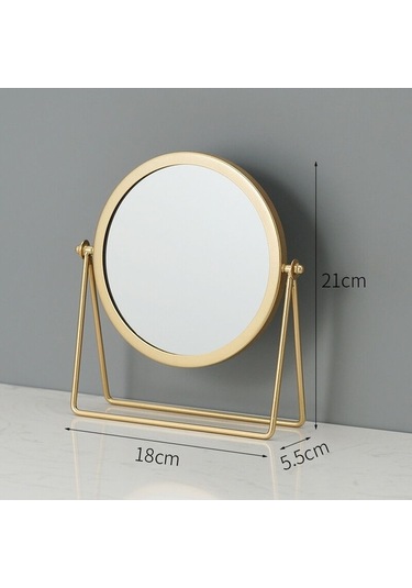 Bloomnest Serbest Duran Büyüteçli Ayna, Altın, Yüksek Kaliteli