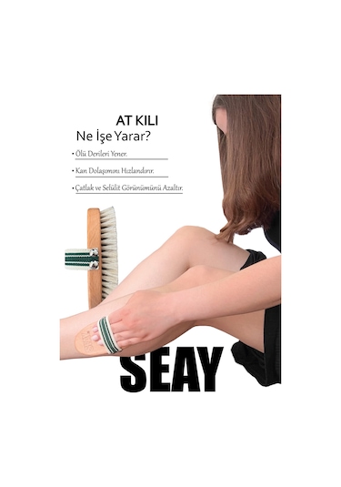 Seay Doğal At Kılı Selülit Fırçası
