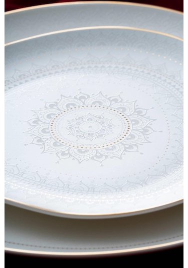 Alexa 6 Kişilik 29 Parça Porselen Yemek Takımı Beyaz