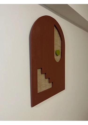 Cıgıl Wood Sun And Staırs Ahşap Bohem Tablo