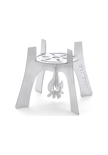 Padalink Kamp İçin Pratik Paslanmaz Çelik Alkollü Ocak Desteği - Hafif Ve Taşınabilir Pişirme Aparatı Gümüş