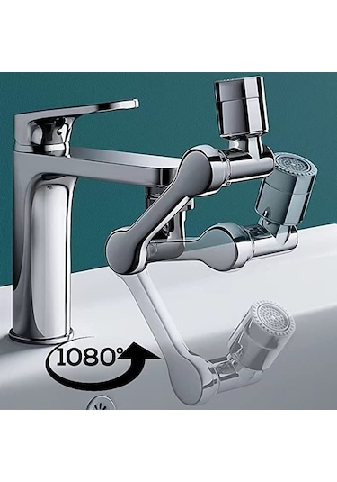 Mayaglory 180 Derece Dönen 2 Fonksiyonlu Evrensel Perlatör Musluk Ucu
