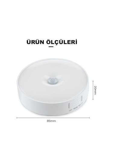 Dailylink Usb Şarjlı Gece Lambası Iki Renkli Pır Hareket Sensörlü