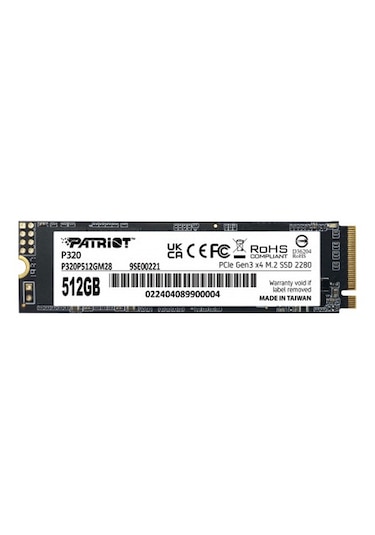 Patrıot 512gb P320 P320p512gm28 3000- 2200mb/s M2 Nvme Gen3 Disk