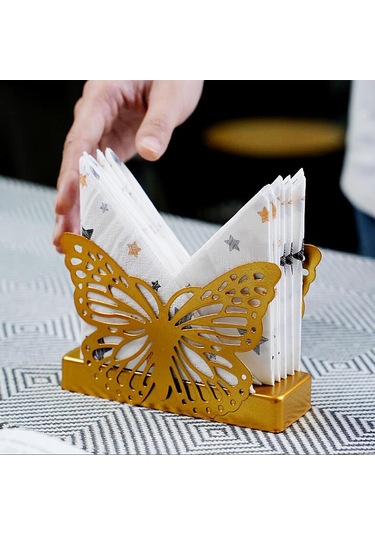 Homyl Peçete Saklama Tutucusu, Dik Kağıt Havlu Tutucusu Altın