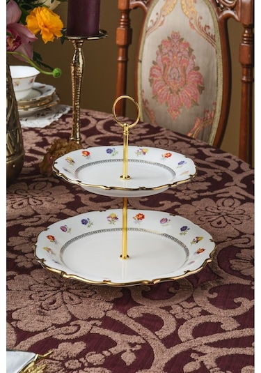 Karaca Royal Bone Diana Katlı Kurabiyelik Gold