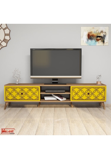 Variant Class Tv Ünitesi - Ceviz / Sarı