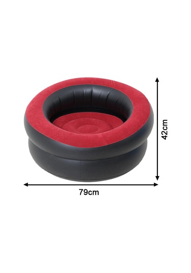 Suntek Dış Mekan Mobilyaları Kapalı Oyun Odası Için Şişme Kırmızı Siyah