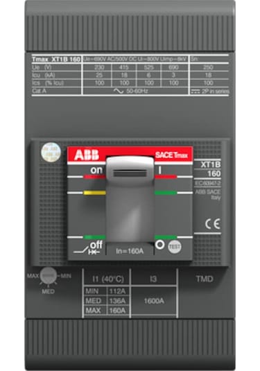 Abb 1Sda067418R1 Kompakt Şalter Xt1N Tmd 160A 36Ka