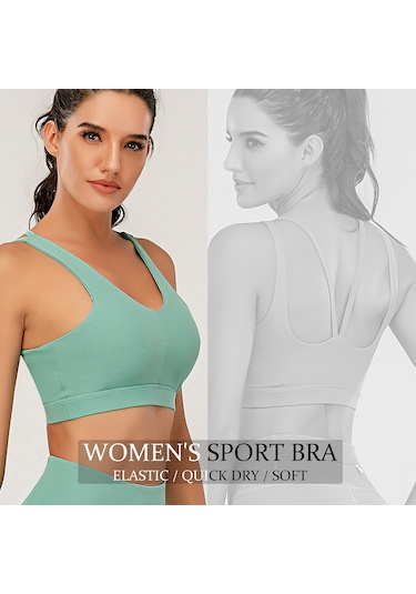 Skycity Hızlı Kuruyan Esnek Spor Sütyeni - Yoga Ve Fitness İçin Rahat Destekli Kolsuz İç Giyim Açık Pembe