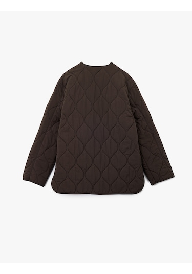 Koton Uzun Kollu Cepli Bisiklet Yaka Fermuarlı Oversize Kapitone Ceket Kahverengi 6wak20288ew Kahve Koton Uzun Kollu Cepli Bisiklet Yaka Fermuarlı Oversize Kapitone Ceket Kahverengi 6wak20288ew Kahve