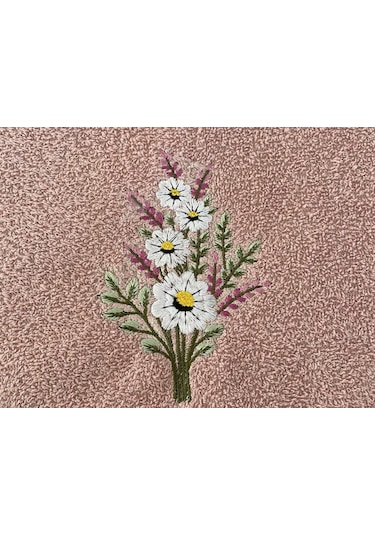 Daisy Flosh Nakışlı 6 Lı El Yüz Havlu Takımı Çok Renkli