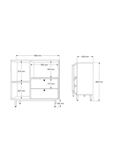 Robin Home Mocha Kahve Köşesi Çok Amaçlı Dolap Mutfak Dolabı Beya