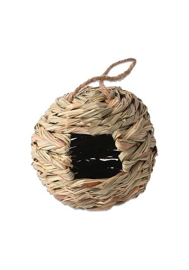 Shineyee Üreticiler Toptan El Yapımı Hasır Kuş Yuvası Anaokulu El Yapımı Dekorasyon Açık Kuş Yuvası Ebegümeci Otu Kuş Kafesi 11 22-43