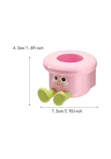 Homyl Diş Fırçası Tutucu Duvara Monte Banyo Düzenleyici Otel Pembe