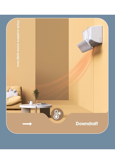 Jian Fan Ön Cam Klimasıön Cam Anti-doğru Da Üfleme Geribilir Ayarlanabilr Rüzgar Önüvara Monte Klimaöncam Montaj Beyaz