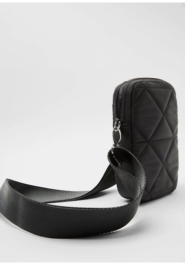 Dyscase Kapitone Askılı Telefon Çantası & Cüzdan Siyah