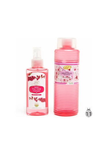 Elit Japon Kiraz Çiçeği Kolonyası Seti 400 ML + Sprey Pet Şişe 150 ML