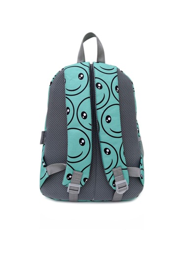 Superbag Kız Çocuk Ilkokul Çantası Smile Desenli Sırt Çantası Beslenmelik Ve Kalemlik 3'lü Set Su Yeşili