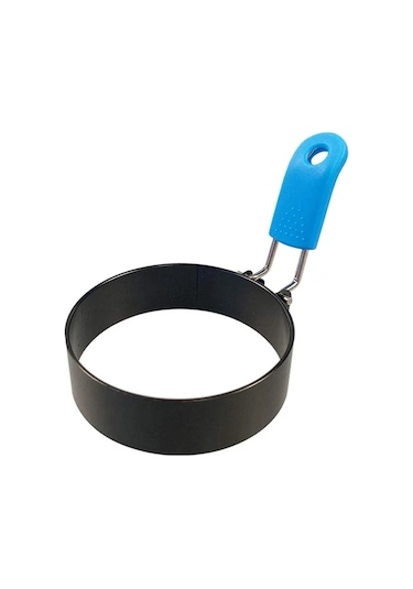 Willowhaven Mavi Paslanmaz Çelik Yapışmaz Yumurta Pişirme Halkası - Izgara İçin Mükemmel