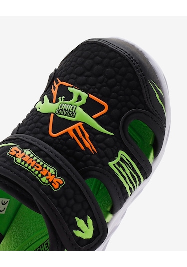 Skechers Hypno - Splash - Hydro - Fun Küçük Erkek Çocuk Siyah Işıklı Sandalet 400612n Bklm Siyah