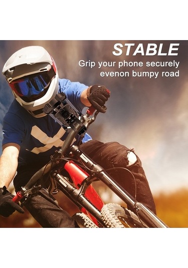 Pazly L101+m011 Sarı Beyaz Bisiklet Telefon Tutucu, Mekanik Kilit, 4.92-7.09 İnç Uygun, Korumalı, 360 Dönüşüm Beyaz - Sarı