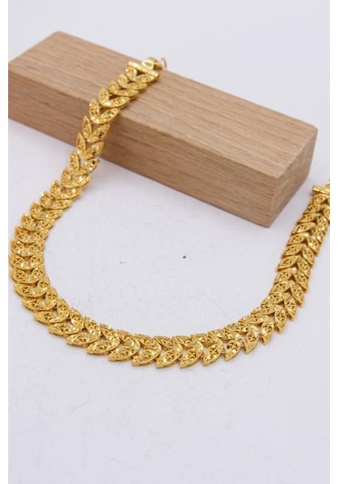 22 Ayar Altın Bileklik Füzyon Döküm Kadın Bileklik B200355 Sarı Altın