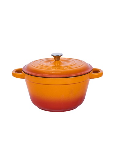 Lava Döküm Yuvarlak Tencere Döküm Demir Kapak  New Heritage Serisi 22 CM