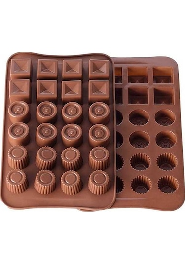 Besthome1 24 Adet Izgara Gıda Kalitesi Silikon Pasta Çikolata Muffin Kalıbı, Dondurma Buzluk, Ev Fırın Mikrodalga Uygun Kahve R Çok Renkli