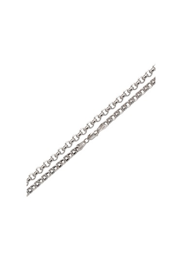 Cenova Kuyumculuk 14 Ayar Altın Beyaz Rolo Erkek Zincir Kolye