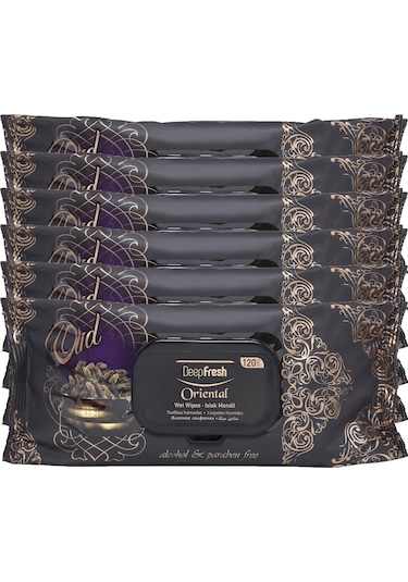 Deep Fresh Oriental Islak Mendil Oud 6'Lı Paket 720 Yaprak