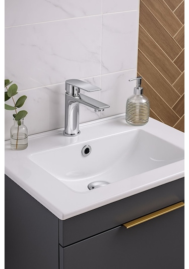 Fawer Faucet & Shower Krom Lavabo Bataryası 600-cs Krom