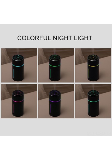 Samdoo Taşınabilir Usb Şarjlı Araç Nemlendirici - 260ml Kapasiteli Led Aydınlatmalı Koku Yayıcı