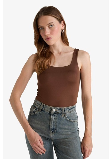 Defacto Kare Yaka Basic Düz Çıtçıtlı Body F8245ax25aubn316 Kahve-bn316 Defacto Kare Yaka Basic Düz Çıtçıtlı Body F8245ax25aubn316 Kahve-bn316