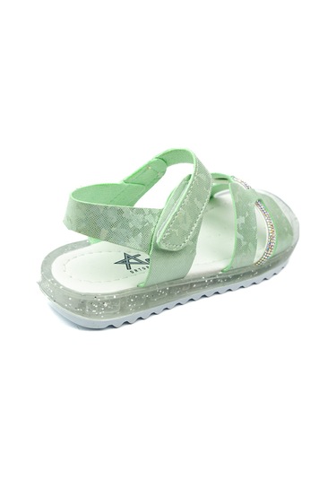 Minican Arzen 013 Yeşil Kız Çocuk Sandalet Pembe