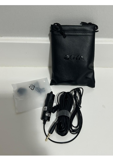 Boya By-m1s Kablolu Yaka Mikrofonu Pc Akıllı Telefon Dslr İçin 3.5mm Trrs Kondenser Yaka Mikrofonu