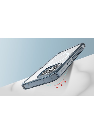 Nillkin İphone Uyumlu 14 Pro Max Magsafe Özellikli Nature Tpu Pro Kapak Derin Mor