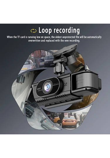 Xuweiwei 360 4 Kanallı Araç Kamerası - 1080p Ön Ve 720p Sol Sağ Arka Görüş Gece Görüşlü 4 Lenses Without Memory Card Dahil Değildir