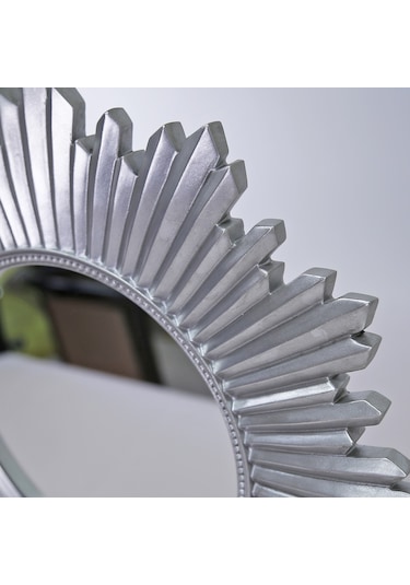 Armanda Yuvarlak Ayna Gümüş