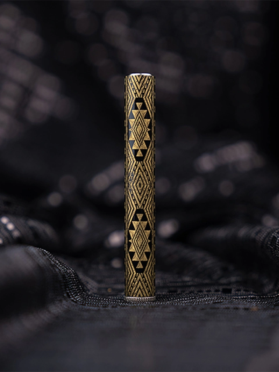 Caka Lighter Alabama Desen Çakmak Siyah - Altın