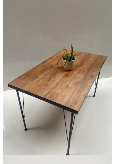 Demo Tanraf Andera Mutfak Masası 120X70 Cm Ebat Metal Ayaklı